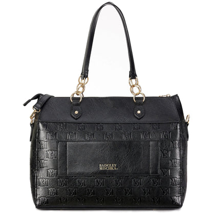 Madalyn Rustic Vegan Leather Weekender Tote Bag