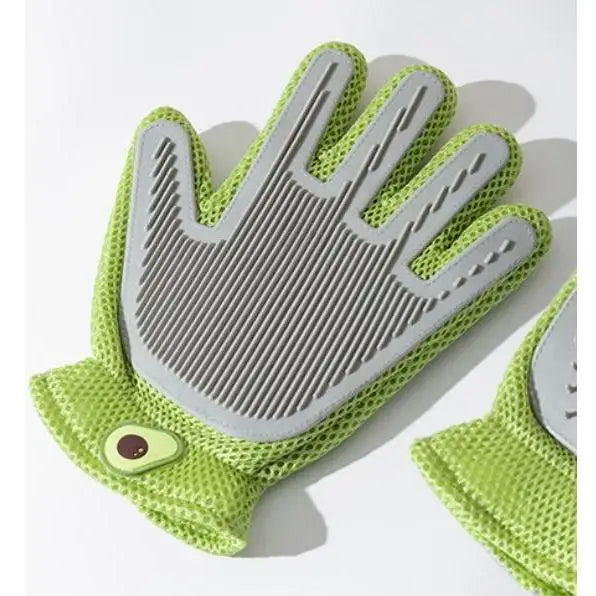 Customizable 2-in-1 Pet Grooming Glove High Efficiency Cat and Dog Hair Removal Massage Brush Dual Side Cleaning Made in China
