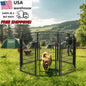 40 Inch 8 Panels Metal Dog Playpen with Door Dog Fence Pet Exercise Pen Easy Assemble Indoor Outdoor