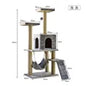 Customizable Luxury Multi-Layer Plush Nest Net Cat Climbing Rack Modern Style Universal Large Cat Tree