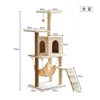 Customizable Luxury Multi-Layer Plush Nest Net Cat Climbing Rack Modern Style Universal Large Cat Tree