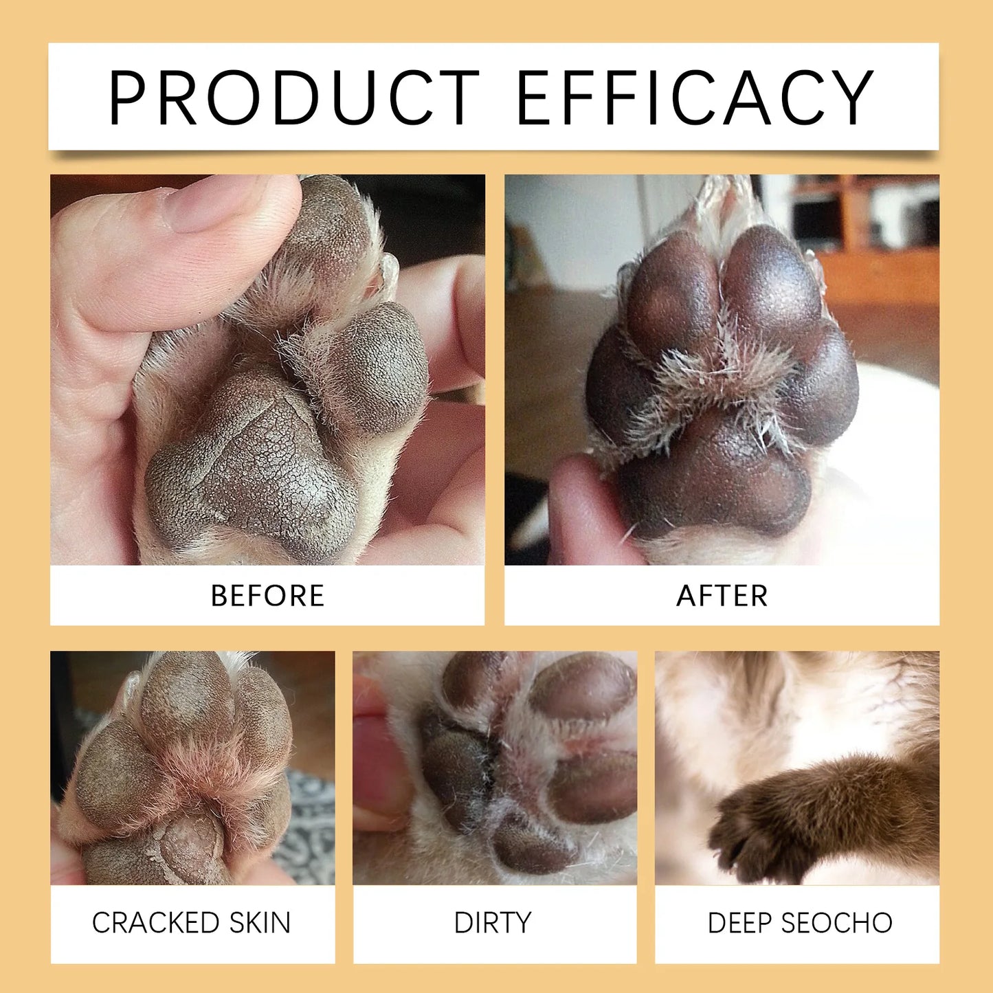 Pet Claw Care Stick Pet Foot Moisturizing Care Anti Drying Crack Softening Foot Care Cream