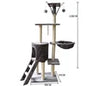 High Quality Large Cat Tree House Tower Modern Style Plush Climbing Frame Wood Scratcher Components Hot Sale Manufacturer Supply