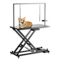 50" Black Professional Electric Dog Grooming Table Adjustable Pet Grooming Table Dog Grooming Station