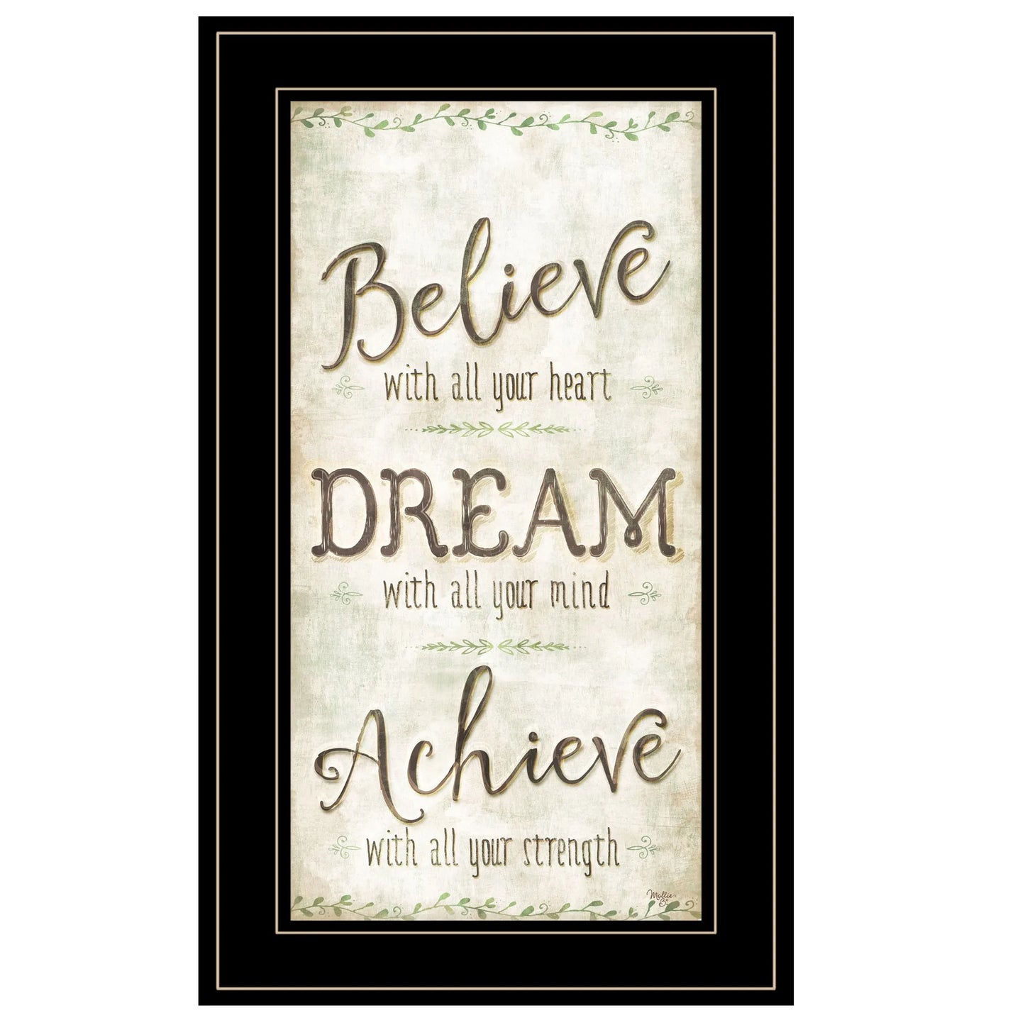 HMS Believe 3 Posters Black Framed Wall Art Print
