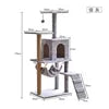 Customizable Luxury Multi-Layer Plush Nest Net Cat Climbing Rack Modern Style Universal Large Cat Tree