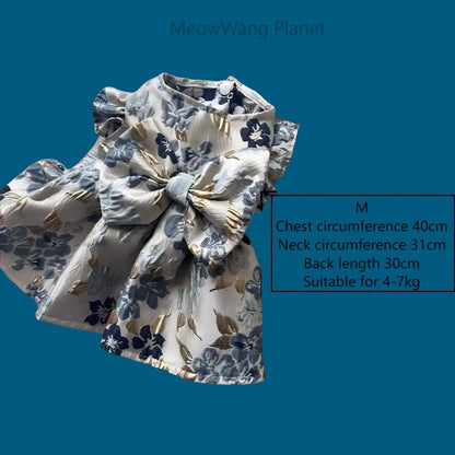 Handmade Custom Double-Layer Spring & Autumn Princess Dress for Dogs & Cats Pet Clothes Made in China