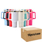Us in Stock 40 OZ Colorful Rainbow Plated Double Wall Home Use Usa 40 OZ Tumblers for Home Office Outdoor Daily Use