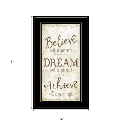 HMS Believe 3 Posters Black Framed Wall Art Print