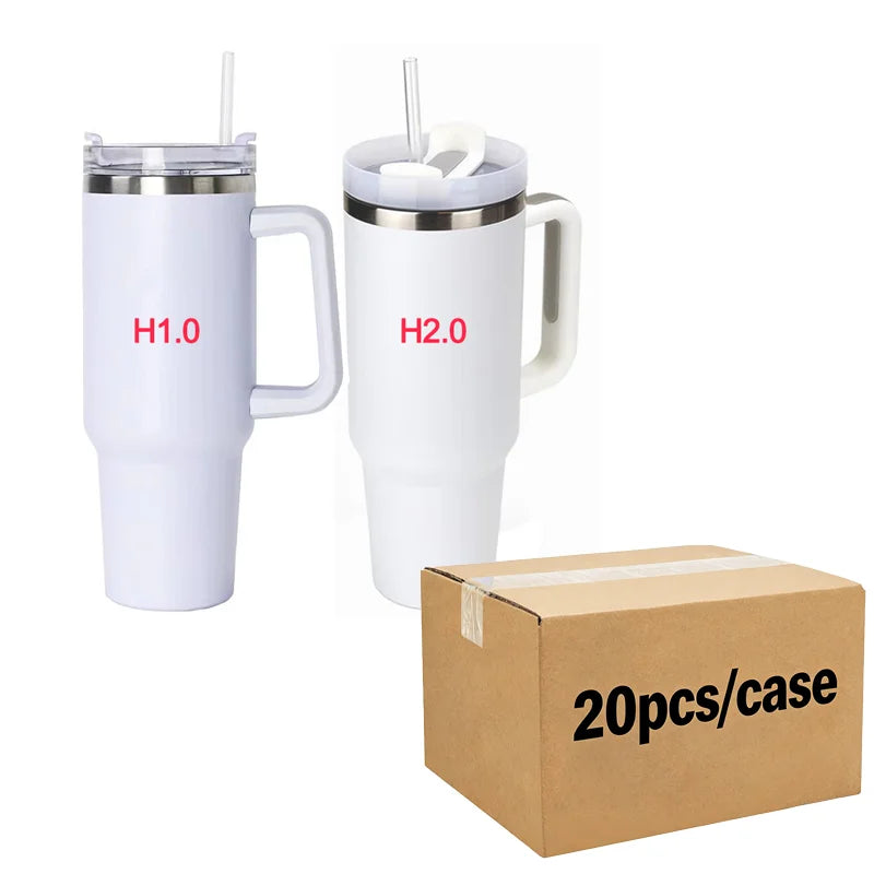 Us in Stock 40 OZ Colorful Rainbow Plated Double Wall Home Use Usa 40 OZ Tumblers for Home Office Outdoor Daily Use