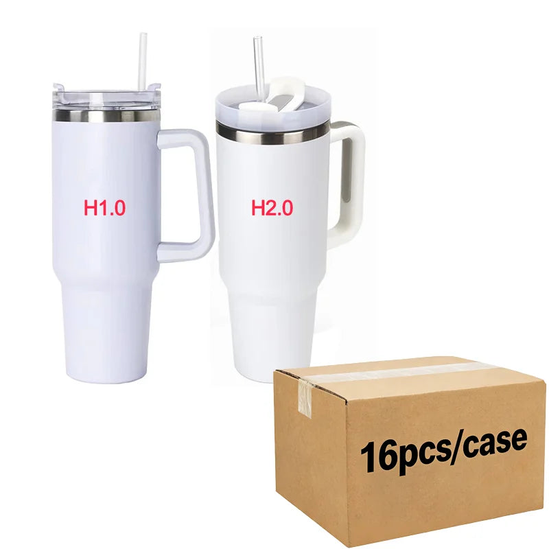 Us in Stock 40 OZ Colorful Rainbow Plated Double Wall Home Use Usa 40 OZ Tumblers for Home Office Outdoor Daily Use