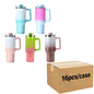 Us in Stock 40 OZ Colorful Rainbow Plated Double Wall Home Use Usa 40 OZ Tumblers for Home Office Outdoor Daily Use