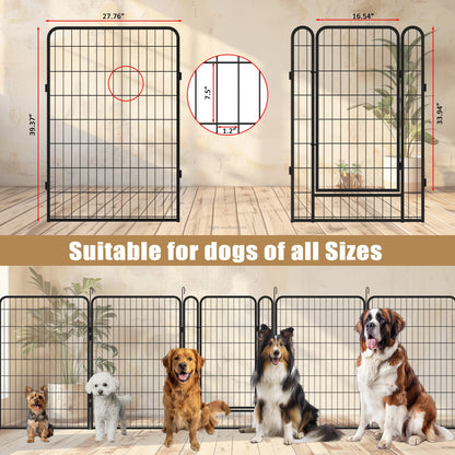 Hot-selling Metal Pet Fence Safe Outdoor Portable Foldable for Dogs Cats Rabbits Chickens All Sizes Backyard Travel Camping