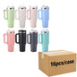 Us in Stock 40 OZ Colorful Rainbow Plated Double Wall Home Use Usa 40 OZ Tumblers for Home Office Outdoor Daily Use