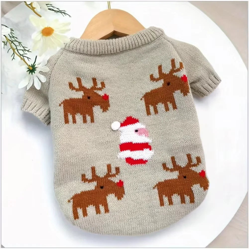 New Arrival Autumn and Winter Pet Clothes Wholesale Christmas Dog Pullover Warm Sweater for Pets