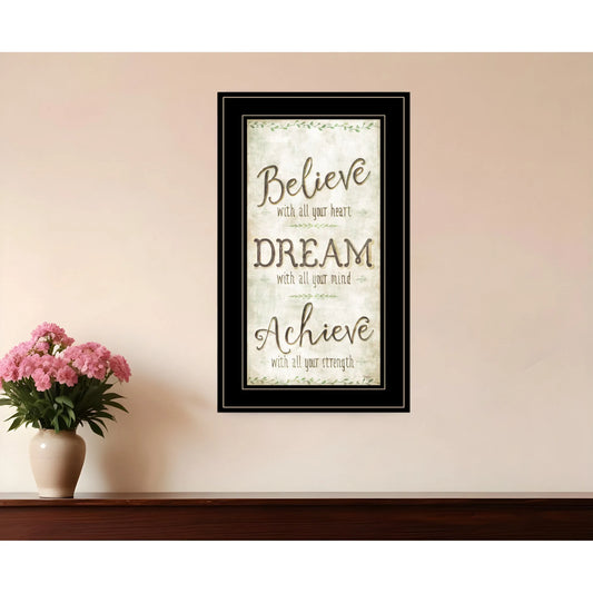 HMS Believe 3 Posters Black Framed Wall Art Print