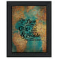 HMS Wall Art-Cities and People Black Framed Print for Home Decor
