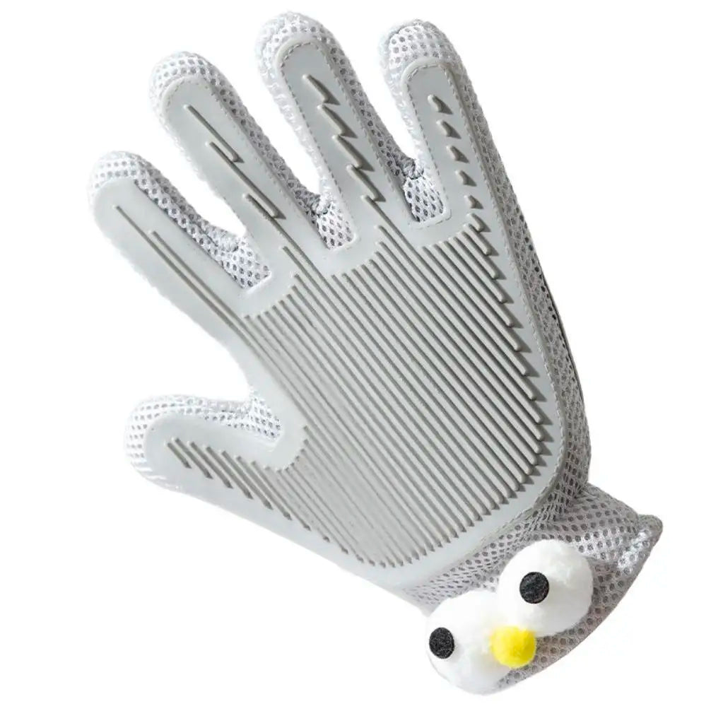Customizable 2-in-1 Pet Grooming Glove High Efficiency Cat and Dog Hair Removal Massage Brush Dual Side Cleaning Made in China