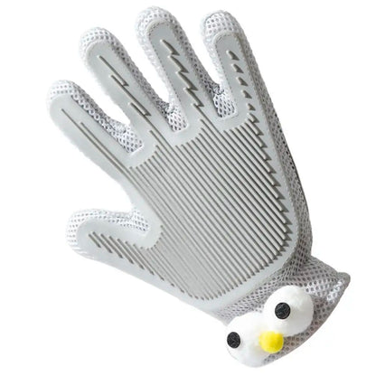 Customizable 2-in-1 Pet Grooming Glove High Efficiency Cat and Dog Hair Removal Massage Brush Dual Side Cleaning Made in China