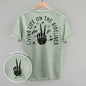Living Life On The Sidelines Soccer (Back Print)