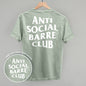 Anti Social Barre Club (White) (Back Print)