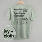 Spin Cycle Instructor Nutrition Facts (Back Print)