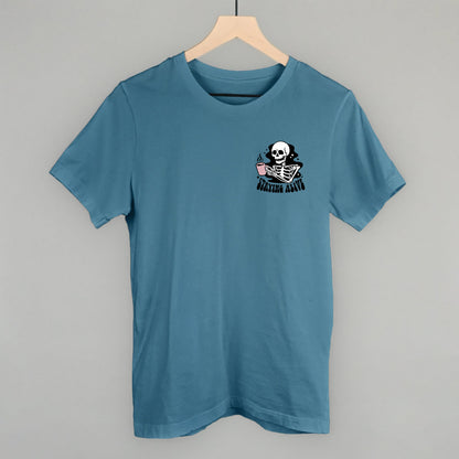 Staying Alive Coffee Skeleton (Left Chest)