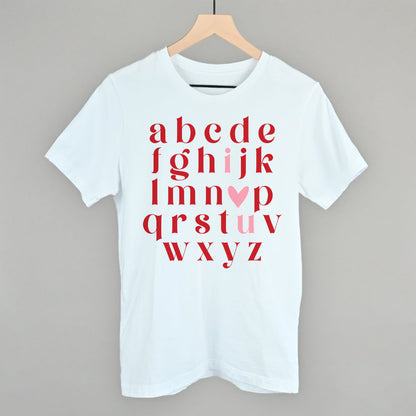I Heart U Alphabet