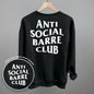 Anti Social Barre Club (White) (Back Print)