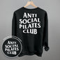 Anti Social Pilates Club (White) (Back Print)
