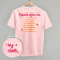 Say Your Affirmations (Back Print)