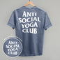 Anti Social Yoga Club (White) (Back Print)