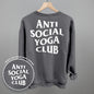 Anti Social Yoga Club (White) (Back Print)