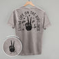 Living Life On The Sidelines Soccer (Back Print)