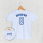 Birthday Boy Varsity #6 (Kids Back Print)
