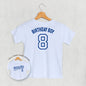 Birthday Boy Varsity #8 (Kids Back Print)