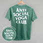 Anti Social Yoga Club (White) (Back Print)