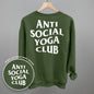 Anti Social Yoga Club (White) (Back Print)