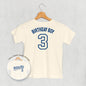 Birthday Boy Varsity #3 (Kids Back Print)