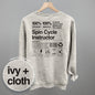 Spin Cycle Instructor Nutrition Facts (Back Print)