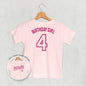 Birthday Girl Varsity #4 (Kids Back Print)