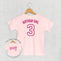 Birthday Girl Varsity #3 (Kids Back Print)