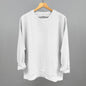 White Oversized Corded Crew