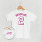 Birthday Girl Varsity #2 (Kids Back Print)
