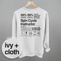 Spin Cycle Instructor Nutrition Facts (Back Print)