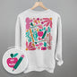Abstract Floral Teacher Doodle (Back Print)