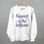 Happiest At The Ballpark Navy Script