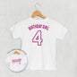 Birthday Girl Varsity #4 (Kids Back Print)