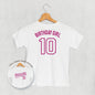 Birthday Girl Varsity #10 (Kids Back Print)