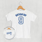 Birthday Boy Varsity #9 (Kids Back Print)